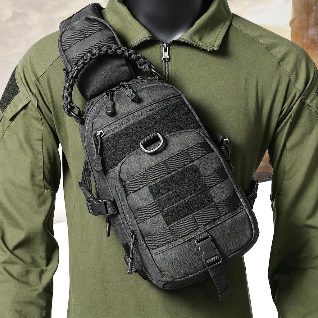 Camping Chest Bag Backpack for Men Sports Shoulder Outdoor Hiking Climbing Cycling Fishing MOLLE Sling EDC Fanny Pack