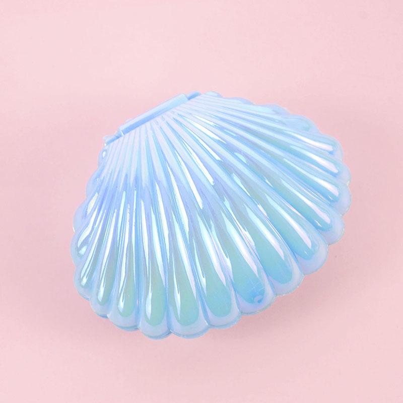 5pcs Colorful Shell Shaped Candy Gift Box Small Gift Jewelry Storage Box Girl Mermaid Theme Party Decorations Wedding Engagement