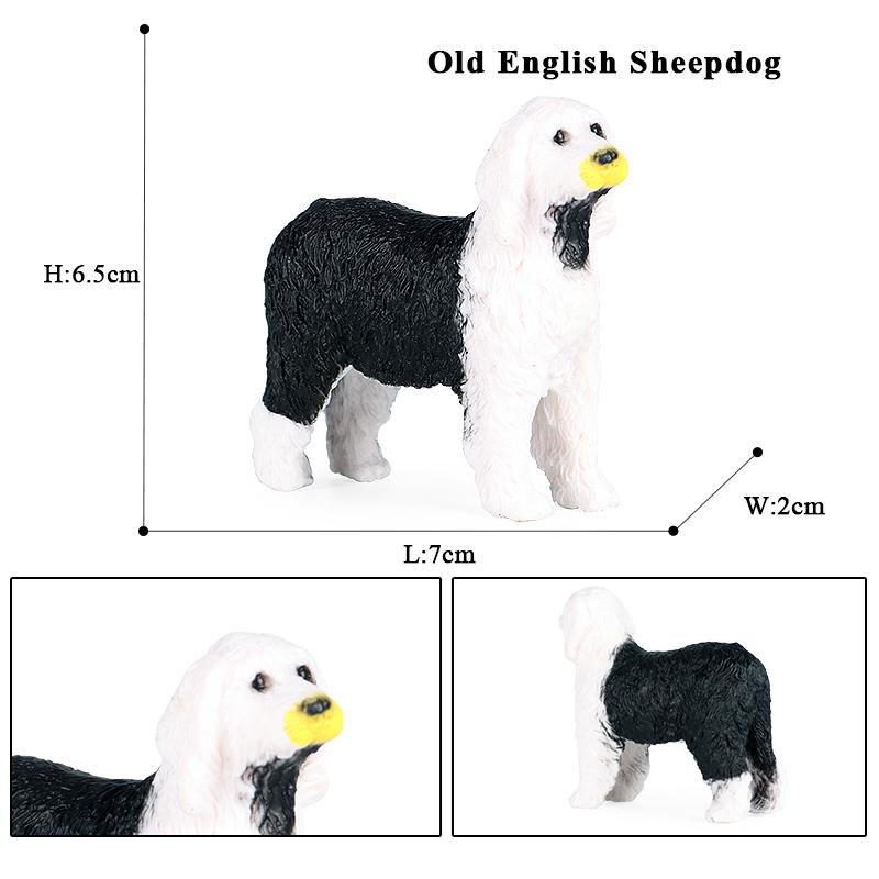 Oenux Dog Animals Model Husky German Shepherd Rottweiler Saint Bernard Action Figure Puppy Figurines PVC Collection Toy Kid Gift