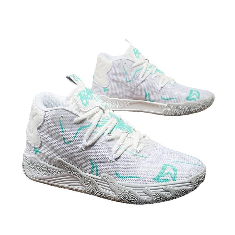 Three Balls and Three Generations Purple MB.03 Men and Women Indoor and Outside Low-top Shock Absorption and Anti-slip Practical Couples Fit