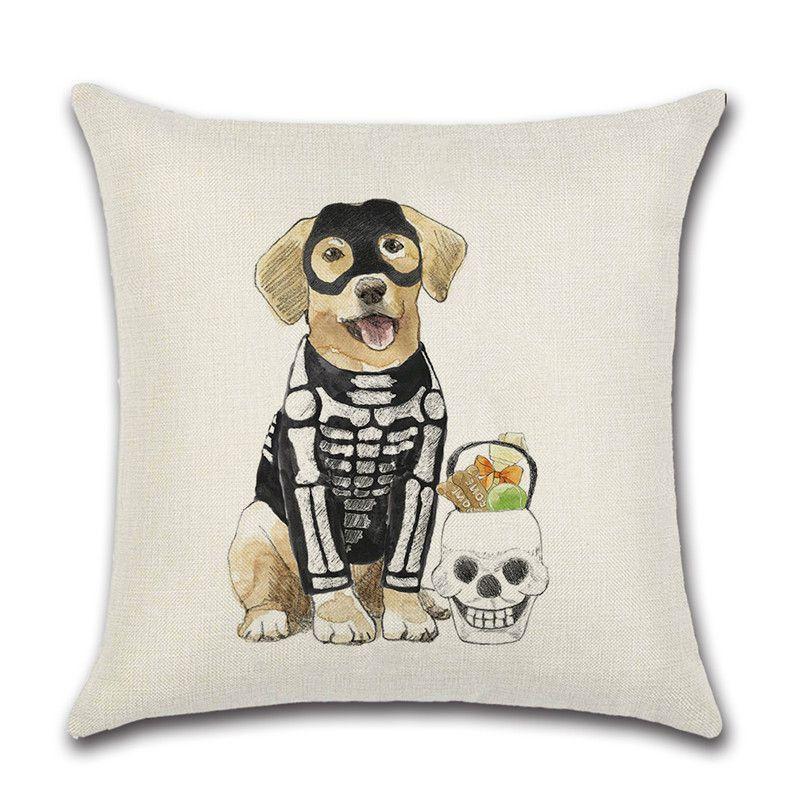 Brightly Colored Halloween Themed Pumpkin Animal Cushion Cover For Stylish Sofa Decor