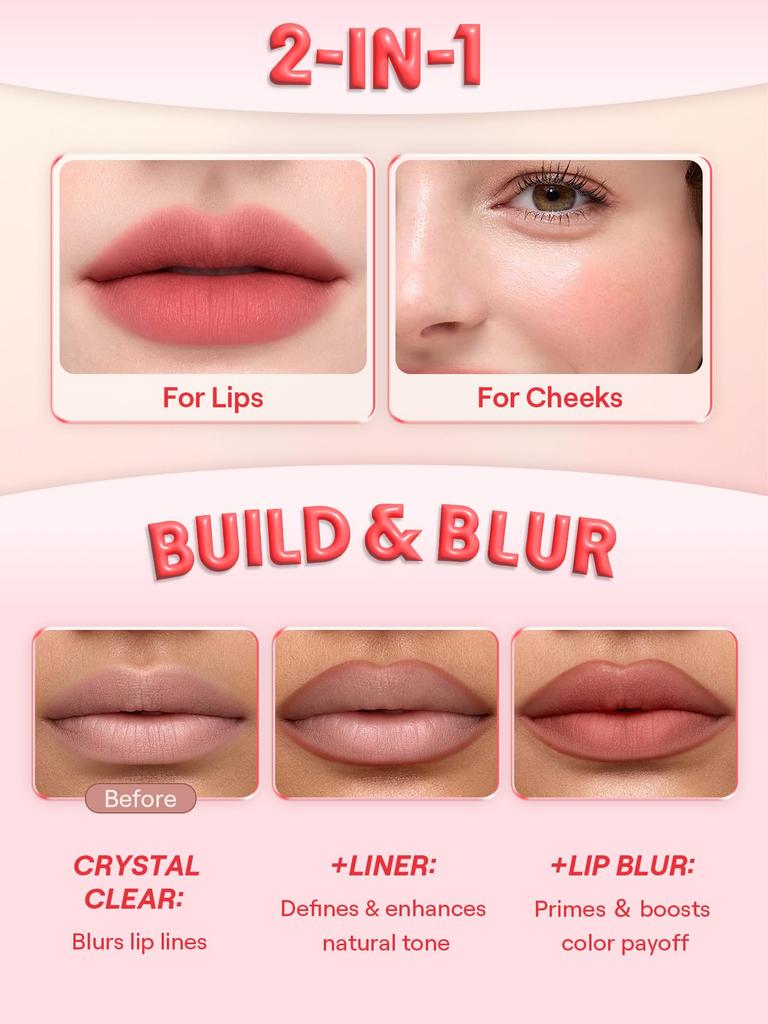 Sheglam Bounce Putty Pocket Lip Pot Velvet Matte Lip Gloss High Color Payoff Lip Stain with Brush Tangelo Twist -