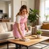 Oil-Proof Ruffle Apron Waterproof Nail Salon Apron Waitress Cosplay Sweet Heart Apron  Cooking