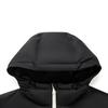 Li Ning Wade Series Windproof Water-Repellent Hooded Logo Color-Block Down Jacket Men outerwear AYMV065-2