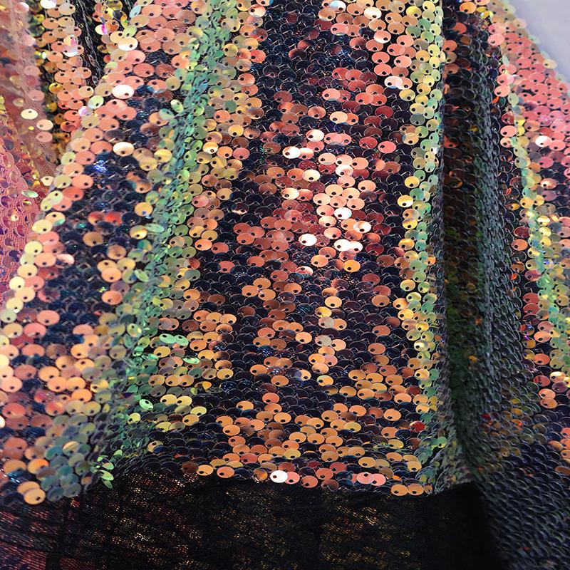 

Вышитая 5 мм сетка из пайеток для свадебного платья, юбки, сумки и блестящего декора