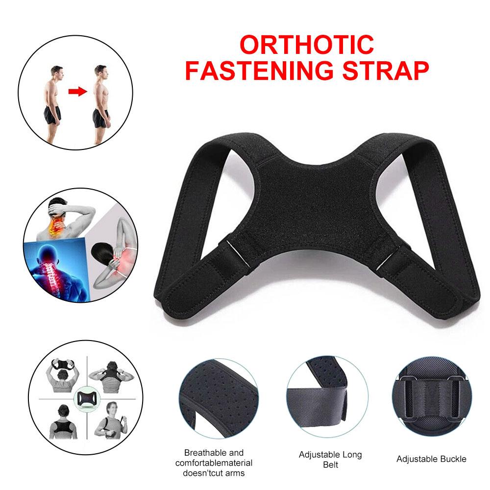 Adjustable Size Back Posture Corrector Neck Back Support Belt Spine Shoulder Brace Support Belts Adult Invisible Hunchback Belts