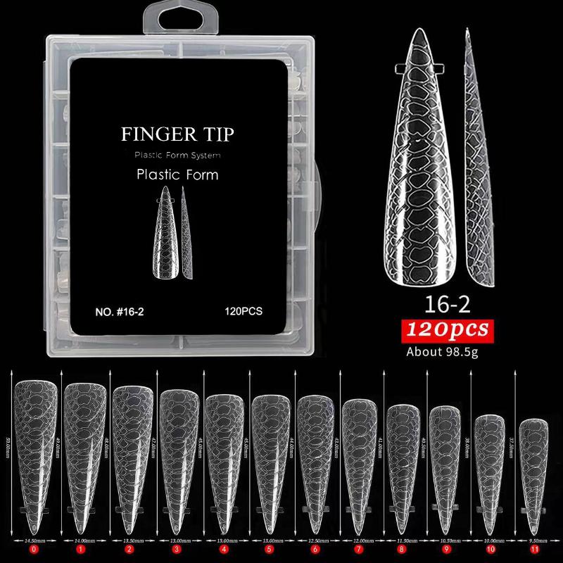 Eagle'S Talon 120/140 Pcs Short Curved Stiletto False Nail Tips Clear Soft Fake Nails Extensions For Diy Nail Salon Manicure