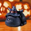 Resins Magics Cats Figurine Halloweens Decoration for Shelf Desktop Spookys Home Ornament