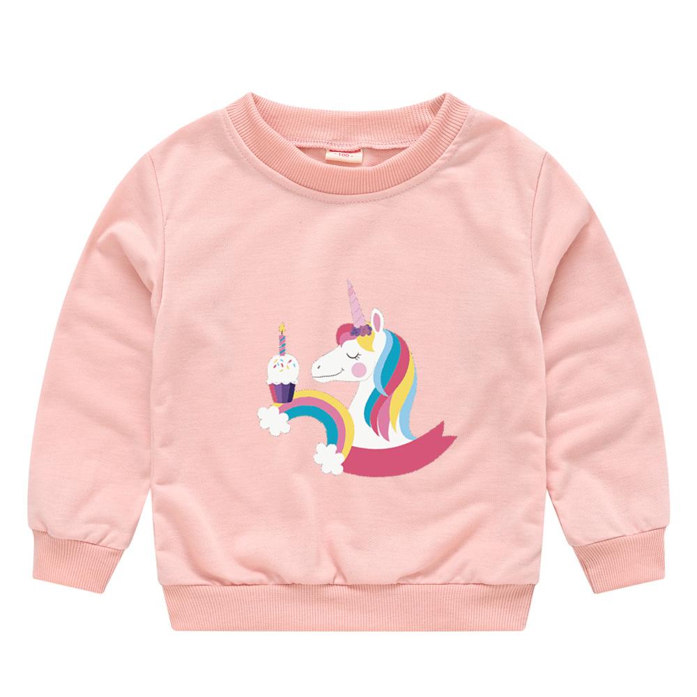 Children's Children's New Year Red Pullover Sweater Baby Cute Cartoon Avatar Round Neck Bottoming Shirt Tops