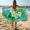 Tropisches Plumeria Strandtuch Einseitiger 2D-Druck Schnelltrocknendes Mikrofaserhandtuch für Pool Strand Schwimmen Urlaub für Sommerliebhaber
