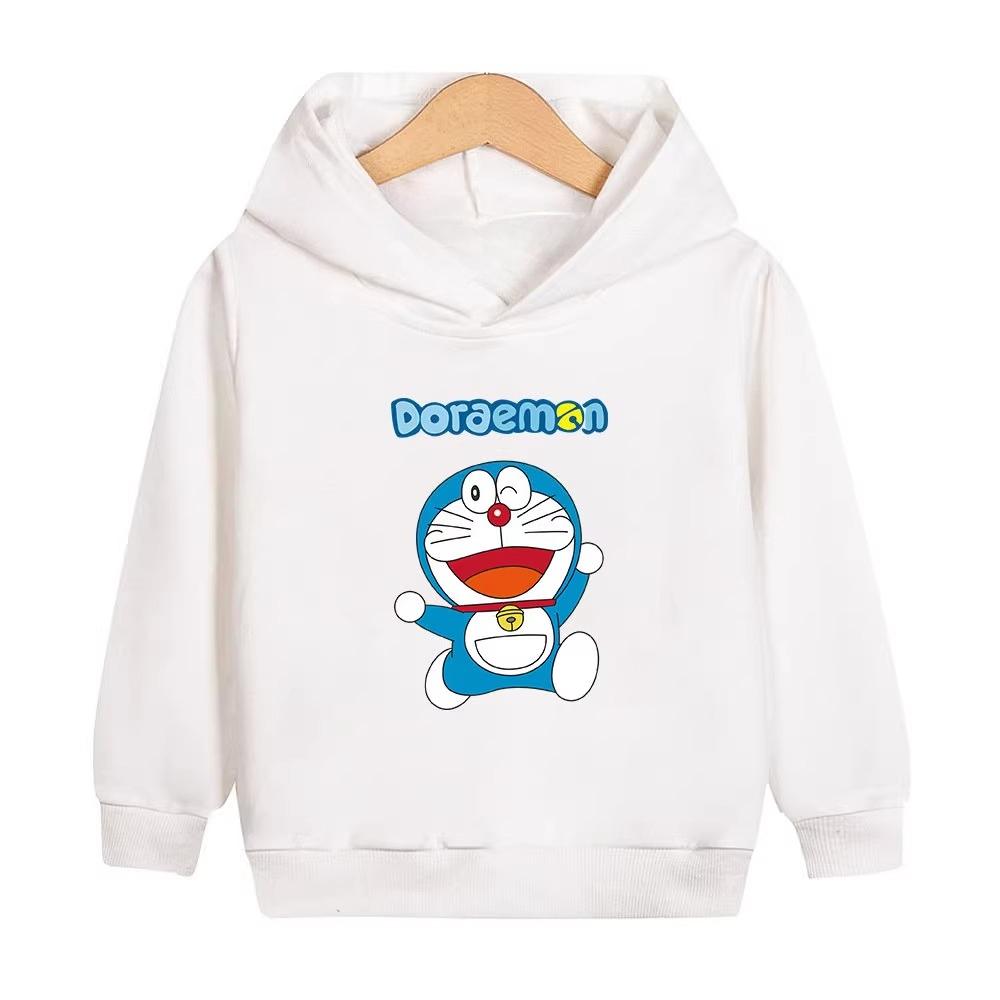 Doraemon Kinder-Hoodie Herbst und Winter Warm Jungen- und Mädchenkleidung Lässige Mode Kinder-Sweatshirt