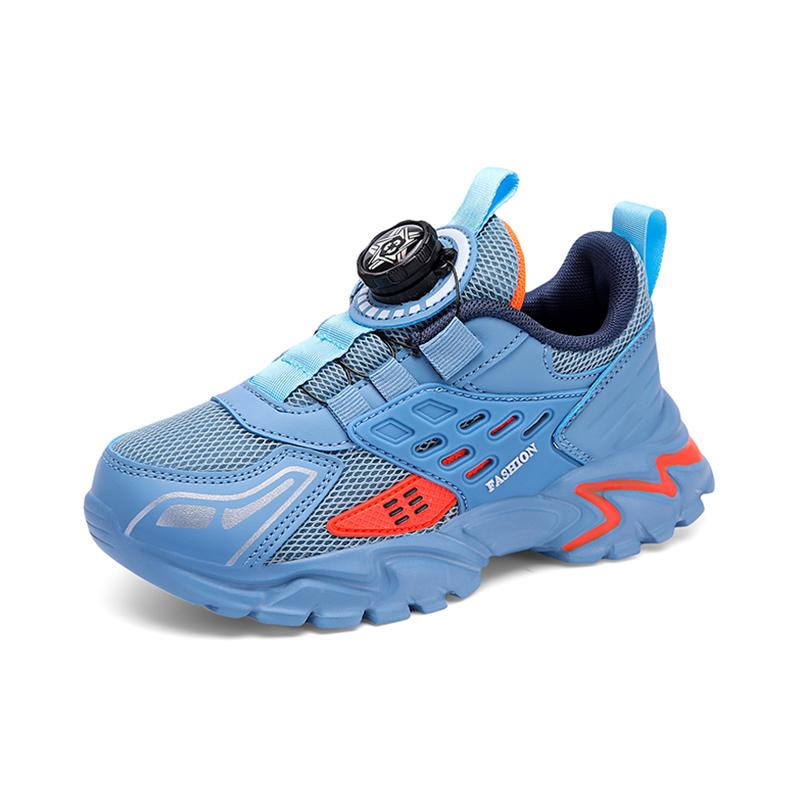 

Children Athletic Sneakers Summer Breathable Lightweight Outdoor Running Shoes Non-slip Tennis for Boys Kids Sports Size 28-39 38 джинсовий синього кольору