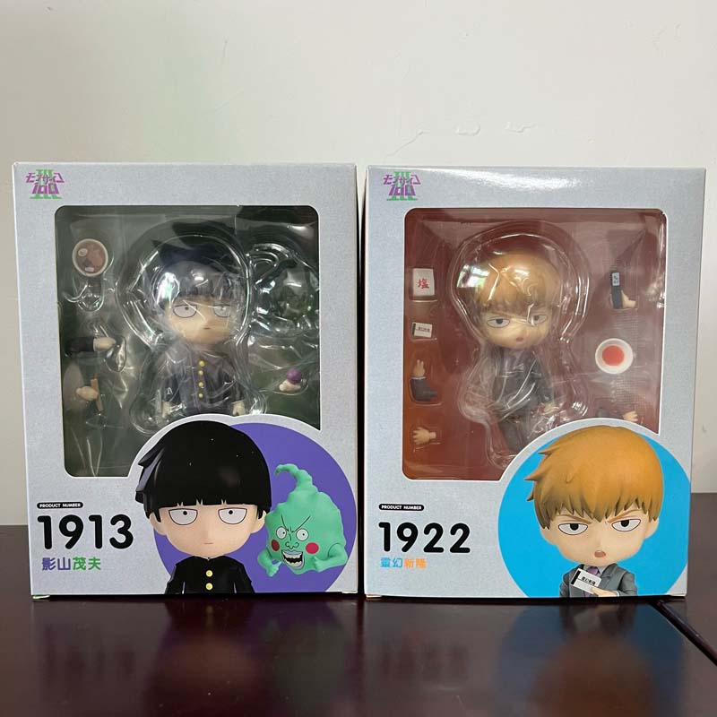 Auto Parts Decorate Anime Figure 1922 Mob Psycho 100 Iii Arataka Reigen 1913 Shigeo Kageyama Action Figure Model Toys Joint Movable Doll Desk Decor