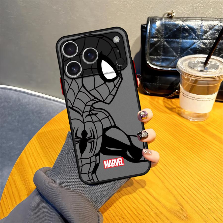 Marvel Spiderman Coolt Telefonfodral för Apple iPhone 16e 15 16 14 Plus 13 Mini 12 13 11 17 Pro Max 17 Air XS Max 7 8 Mjukt Fodral
