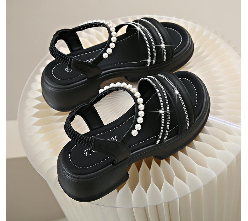 Ladies Luxury Rhinestone Platform Sandals