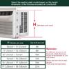 Window Air Conditioner Side Panel with Frame Room Air Conditioner Accordion Filler Curtain Replacement Adjustable