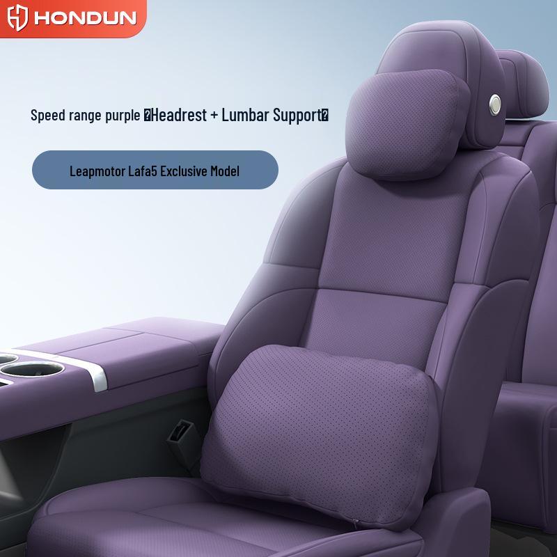 Essential Car Interior Accessories Set for Zero Run Lafa5: Headrest & Lumbar Support with Neck & Waist Protection
