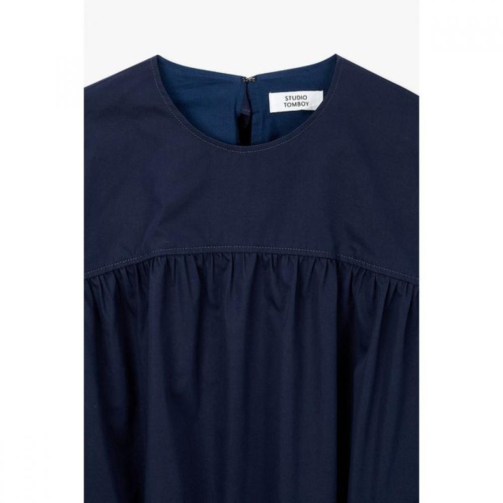 Studio Tomboy Shirring Dress Back Neck Tie Ribbon 9105341115 