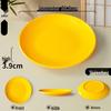 Melamine Round Plate: Porcelain-Look, Two-Color, for Commercial Use In Restaurants and Buffets - Perfect for Fast Food, Rice Bowls, and Cold Dishes.