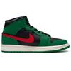 Jordan Air Jordan 1 Reverse Birth Leather Thermal Coverage High top Vintage Basketball Shoes Men's Black Green Red 852542-301(Team98-)