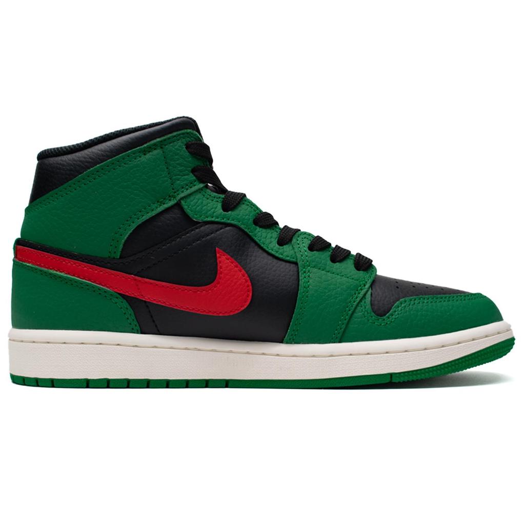 Jordan Air Jordan 1 Reverse Birth Leather Thermal Coverage High top Vintage Basketball Shoes Men's Black Green Red 852542-301(Team98-)