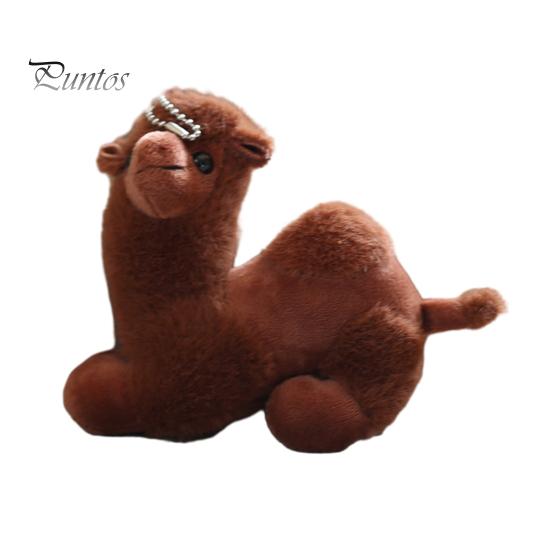 

Милий плюшевий брелок для ключів у формі верблюда, пухнастий брелок для ляльки-верблюда для рюкзаків, гаманців, ляльки, підвісний кулон, аксесуар колір темно кави