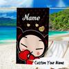 Custom Name Heartfelt Pucca Moment Microfiber Beach Towel Super Soft & Absorbent for Bath, Beach, Travel  Bath Time Accessory, Fan gifts