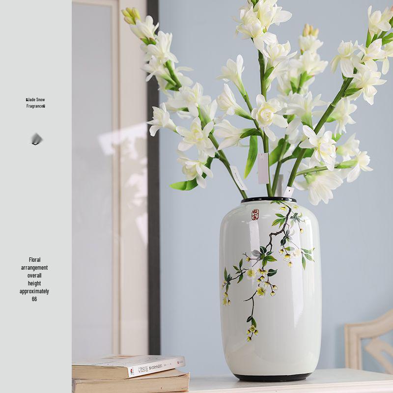 Antique-Style Chinese Ceramic Vase for Floral Display