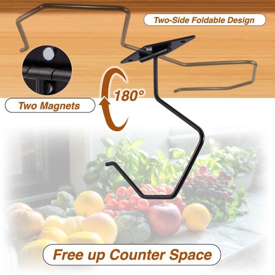 Banana Hook Strong Load-bearing Easy to Install Multi-purpose Under-Cabinet Banana Hanger Utensil Storage Hook