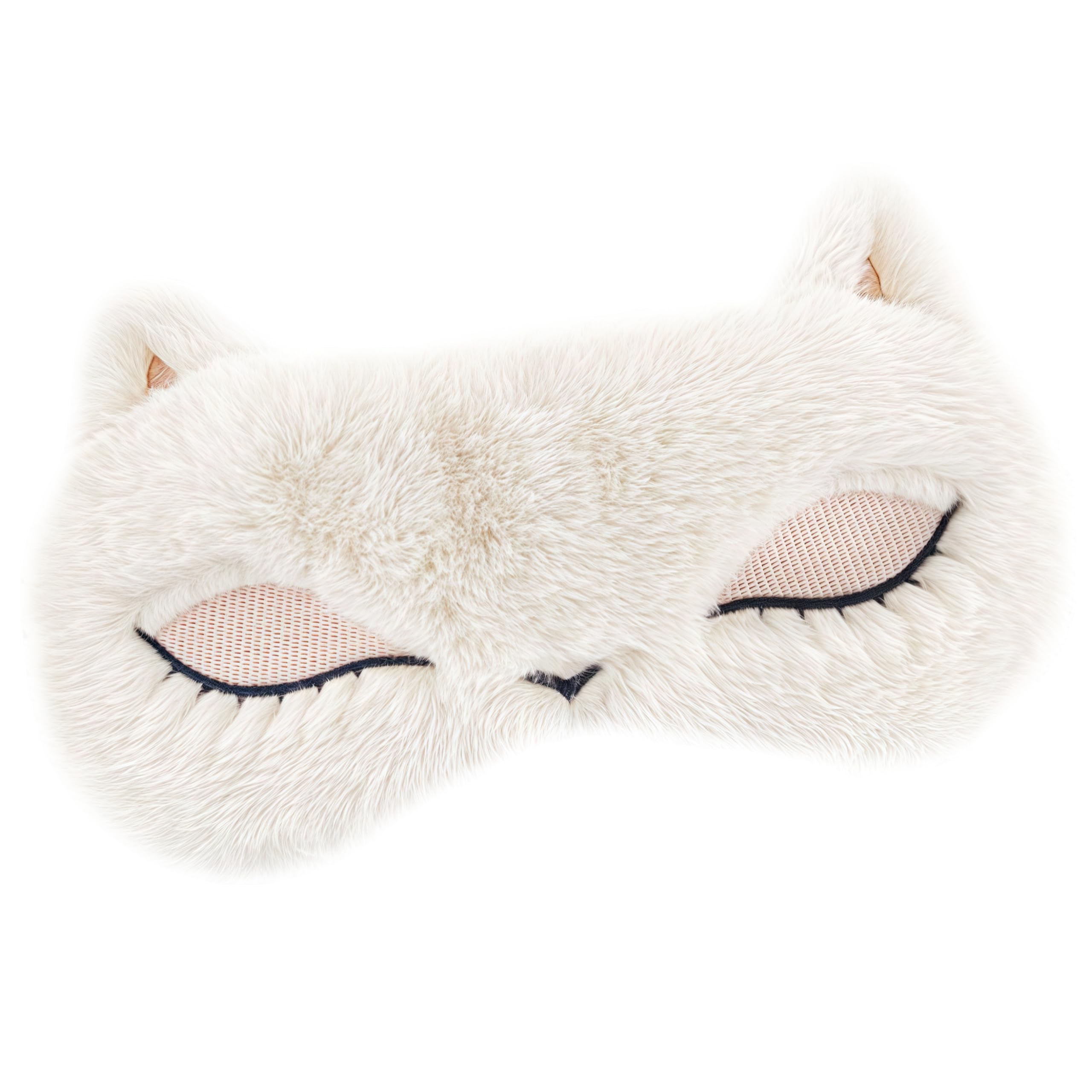 

Joycorex Lightweight Hot Eye Mask with Temperature Auto Washable Remote Storage and Japanese Fluffy and Perfect for Sleep and Fox Cute, USB-Powered белый