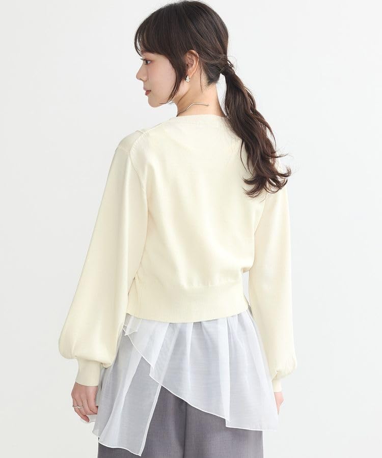 music Sweatshirt set of side slit knit and flare tank for ivory [earth & ecology] 2 women,
