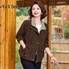 Yalu Women's Plus Size Casual Long-Sleeved Jacket