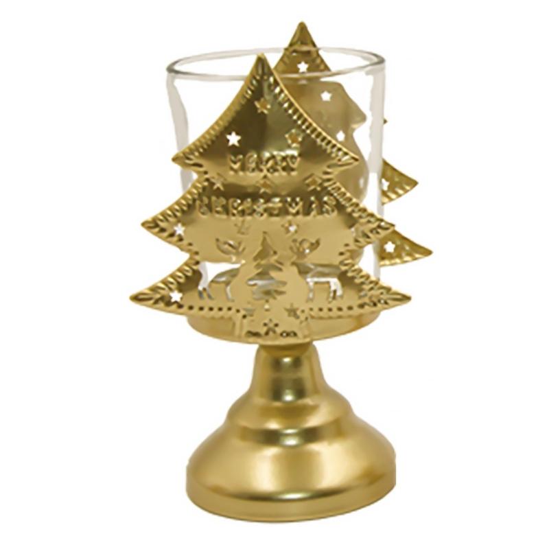 

Unique Candleholder Decorative Candlestick Elegant Metal Candle Holder For Christmas Dining Candlelighting