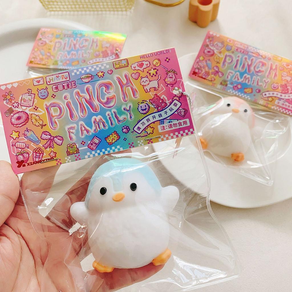 Penguin Squishy Toy for Stress Relief - Soft Slow Rising Sensory Fidget Toy Kawaii Party Favors for Kids Adults Birthday Gifts