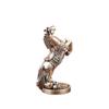 Retro Brass Yuanbao War Horse Tea Pet - Zodiac Money Stepping Horse Ornament for Desktop Home Decor.