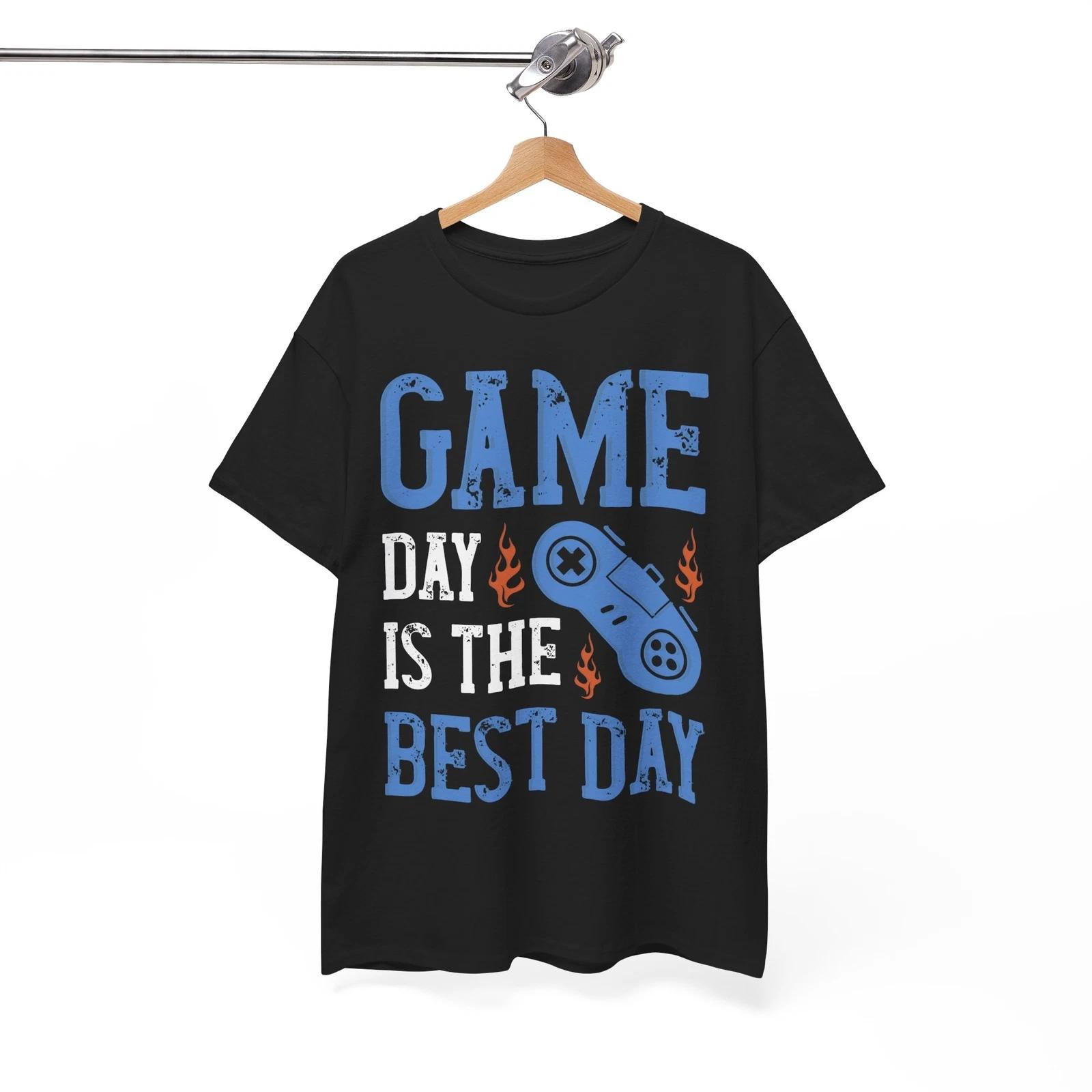 Game day is the best day T-Shirt | Gaming Tee for Players | Game Graphic Shirt 2XL
