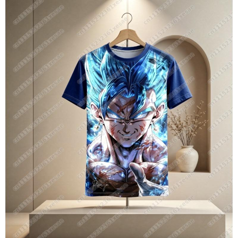 2026 Dragon Ball Super Football Shirt, Anime 3D Printed Short Sleeve, Breathable Quick Drying Sports T-shirt, Family Style8