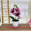 Botanical Phalaenopsis Faux Fake Flower Props For Bridal Events And Party Decor