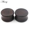 Alisouy 2pcs 6-22mm Wood Double Flared Ear Expander Flesh Tunnels Plugs Gauges Stretcher Extender Earring Body Piercing Jewelry