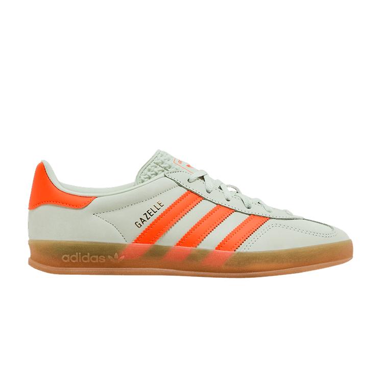 

adidas Gazelle Indoor Linen Green Solar Orange (Women s) 36.5