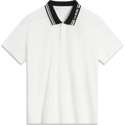 Li Ning Lässiges Bequemes Sport-Poloshirt Herren Oberteile Weiß APLU085-7