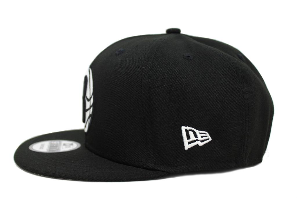 New Era 9FIFTY Snapback Black NBA Eastern Brooklyn Nets Cap, & White, Conference,