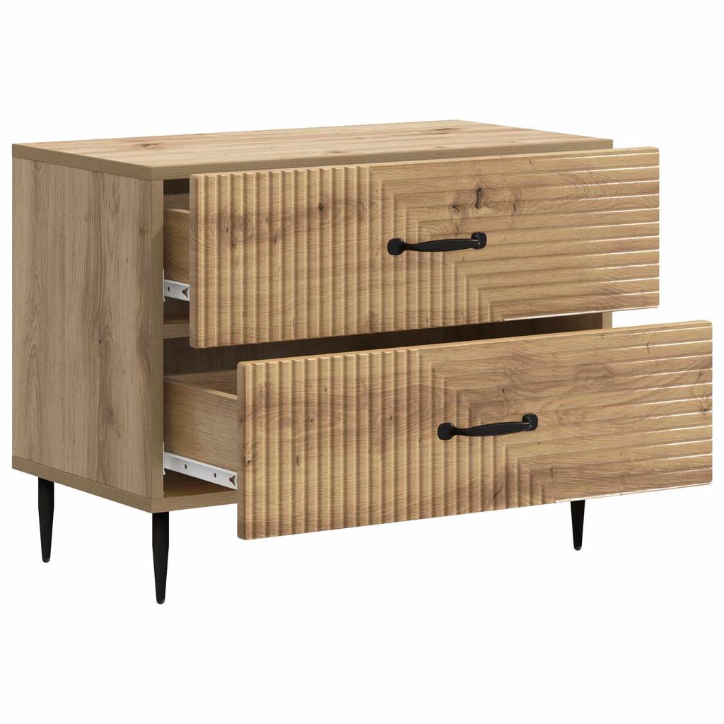 Nightstand Artisan Oak 62 x 34.5 x 47.5 cm Particleboard