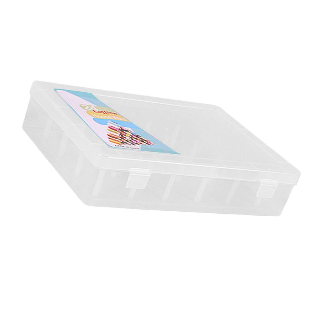 Clear Thread Spool Box 42 Spool Storage Case Thread Bobbin Storage Box Sewing Thread Organizers Container Sewing Supply