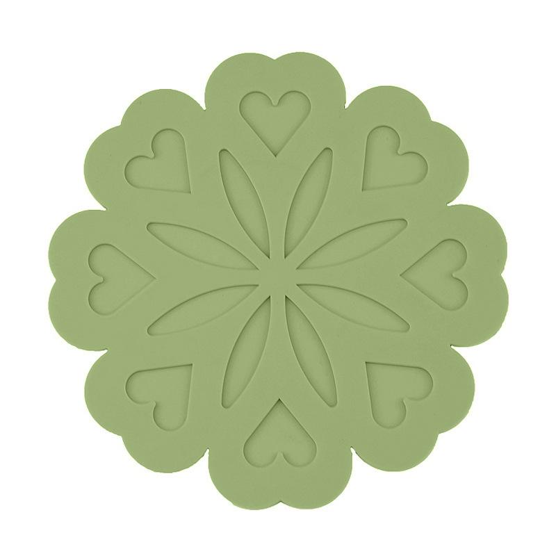 Blumen-Silikon-Wärmeisolationsmatte Hitzebeständige Silikon-Tischunterlage Untersetzer Topfunterlage Verbrühschutz-Wärmeisolationsmatte Silikon