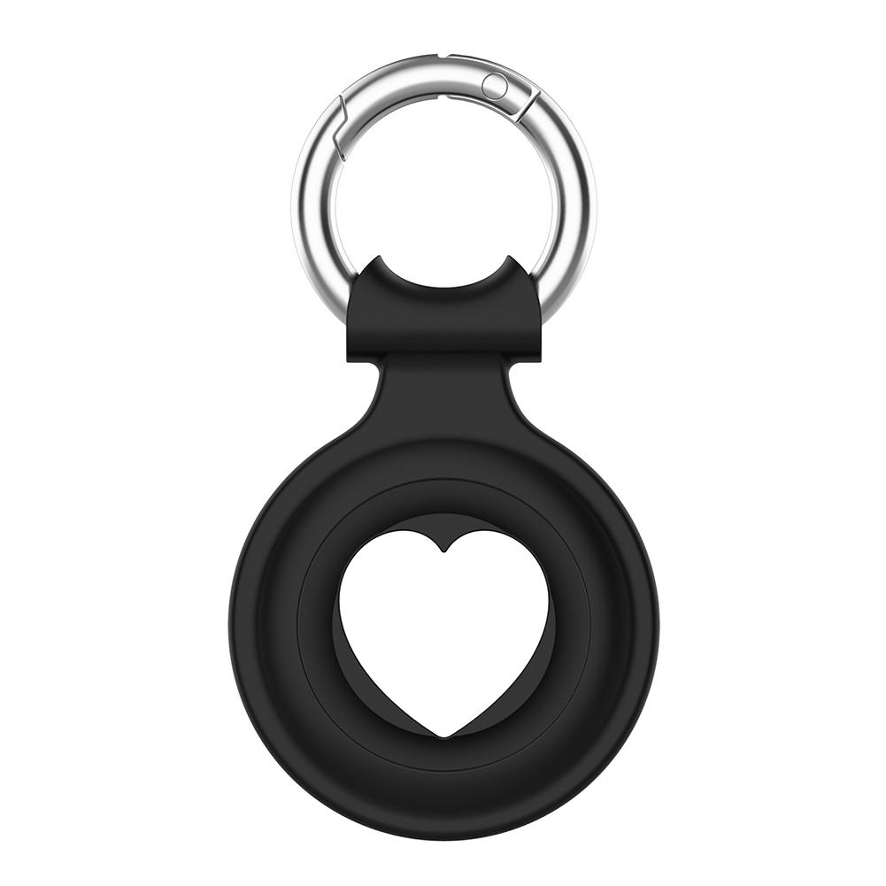 Silicone Protective Keychain Cover for Apple Airtags Solid Silicone Buckle Antilost Protective Covers for Airtag Locator Tracker
