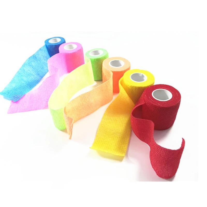 1PC Self-adhesive Elastic Bandage Elastoplast Sports Wrap Tape Sports Protector For Knee Finger Ankle Palm First Aid Kit