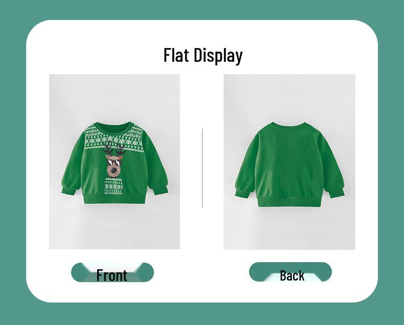 Trendy Christmas Print Round Neck Sweatshirt for Boys - Autumn/Winter Collection