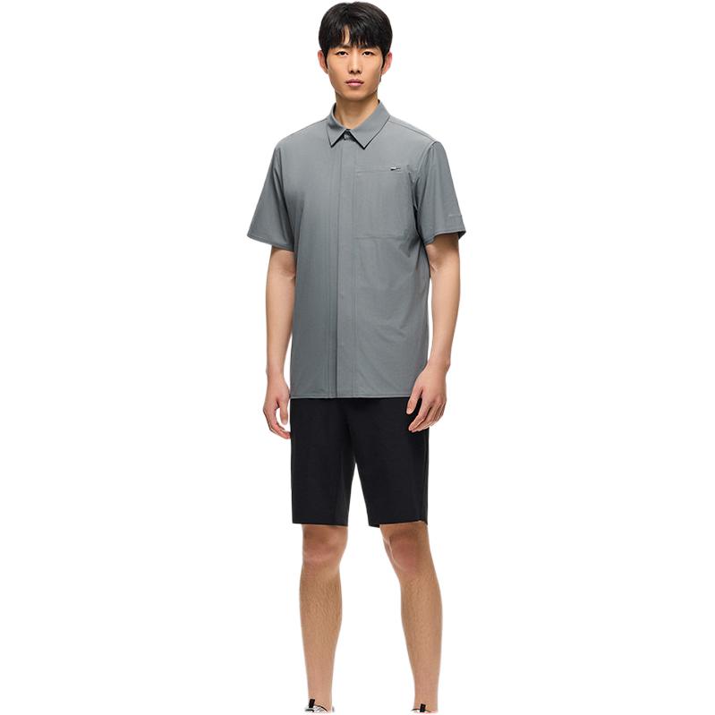 Anta Champion All-Weather Series Quick-Dry Polo Shirt Men Shirts Monet-Gray 152520110-1