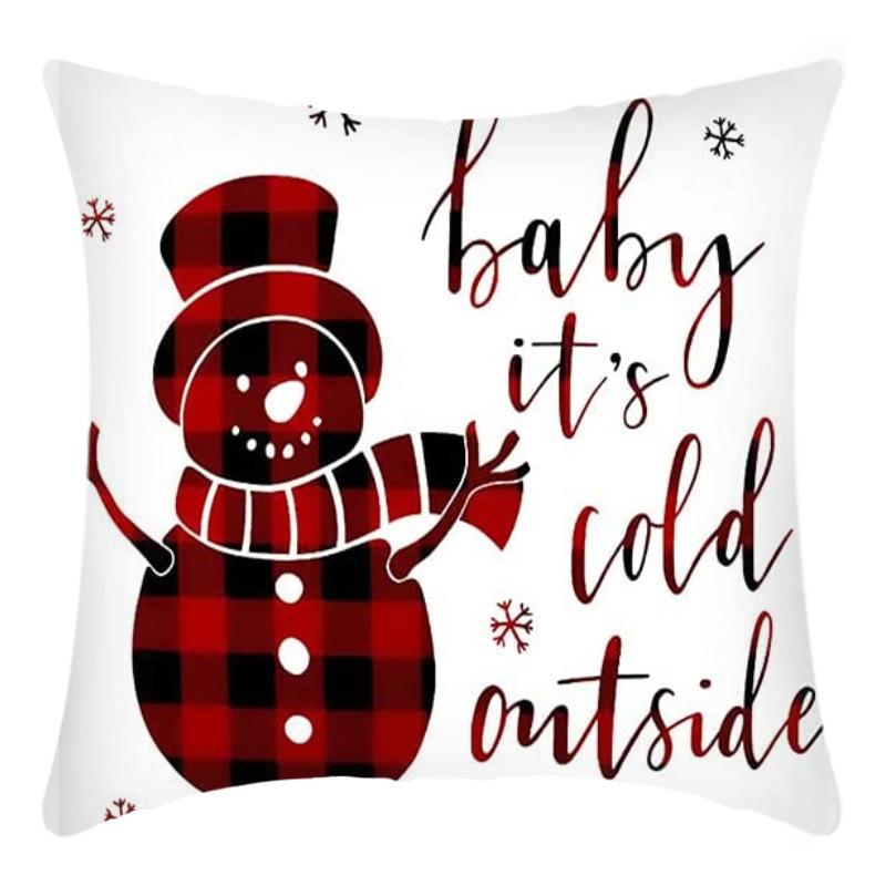 

Christmas Pillow Case Printed Living Room Sofa Bedroom Pillow Case Christmas Pillow Case Printed 45*45cm